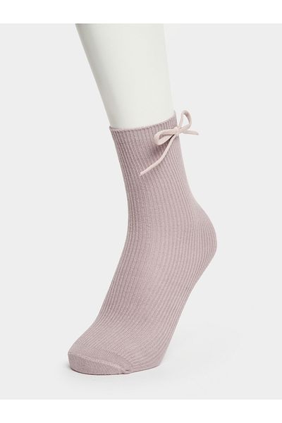 Styli Bow Tie Mid Length Sock