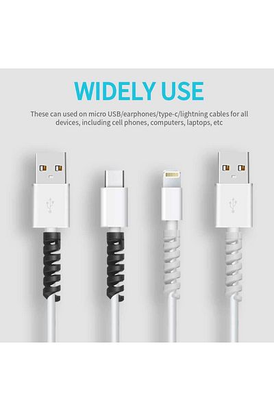 Choice حامي كابل الشحن للهواتف حامل الكابلات العلاقات كابل اللفاف كليب لشاحن USB الماوس كور...