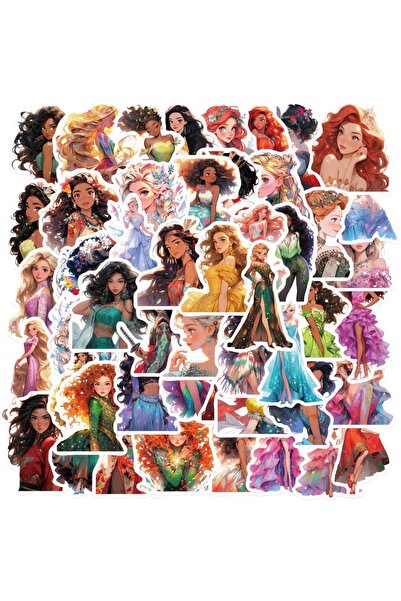 Choice 50 قطعة - 50 قطعة عشوائية من ملصقات الأميرة الهاربة اللطيفة للأطفال ال...