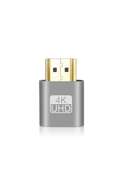 Choice None Silver Vga Virtual Display Adapter Hdmi-compatible 1.4 Ddc Edid Dummy Plug Headless Ghost Displ