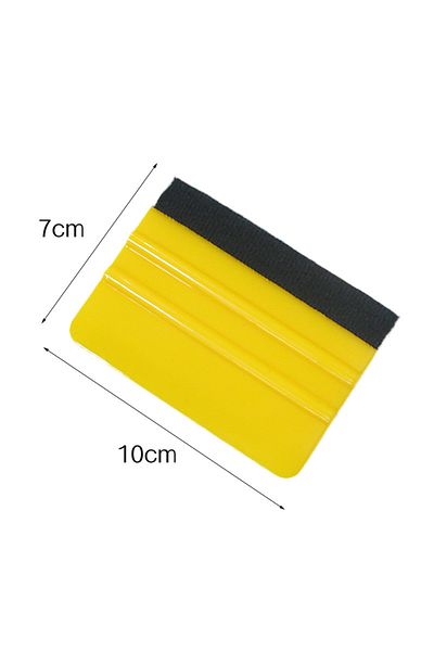 Choice Yellow 1pc Felt Edge Squeegee 4 Inch Car Vinyl Scraper Styling Vinyl Wrapping Spatula Tool Scratch F