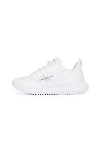 Calvin Klein White Women's Sneakers with Comfortable Base Brand Logo - Yw0Yw01442-0K4