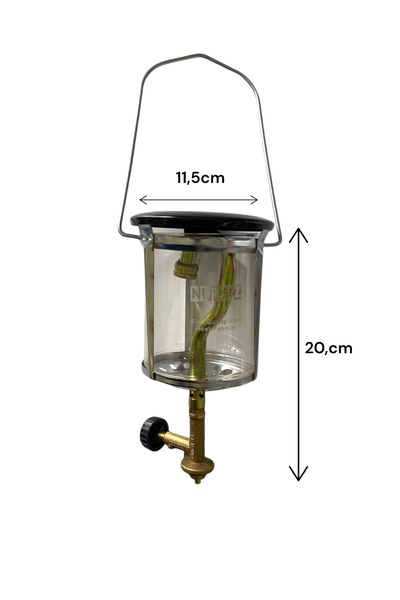 Genel Markalar Piknik Tüp Lambası Küçük Tüp Gazlı Aydınlatma Lüks Başlık 3,ad Fitil Gömlek (TÜP HARİÇ)