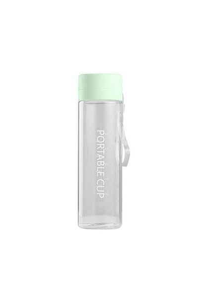 Choice 0.8l Green 800ml Outdoor Large Capacity Sports Water Bottle Frosted Plastic Cup Portable Rope Plasti