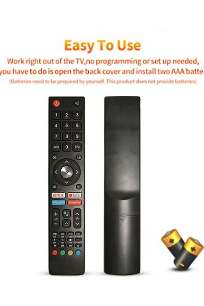 Choice Black Gcbltv02adbbt Remote Control Replaced Fit For Chiq Tv Remote Controller