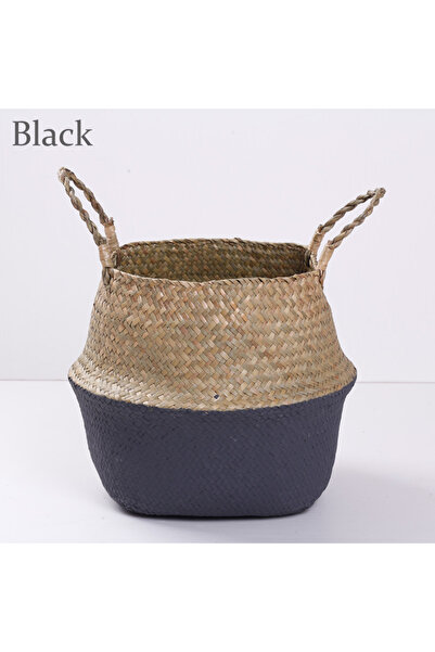 Choice سلة تخزين منسوجة قابلة للطي مقاس 26 × 23 سم مع مقبض لتنظيم الألعاب وال...