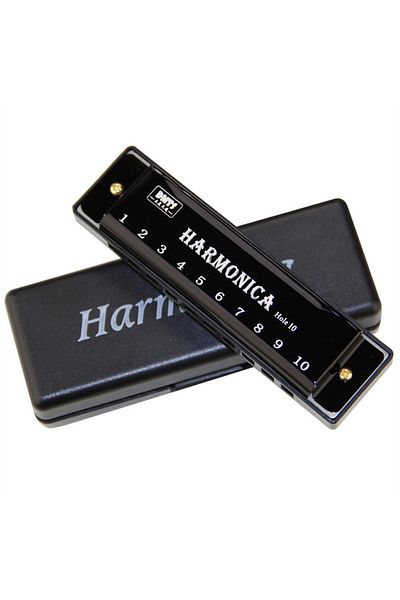Choice Black Harmonica Key Of C 10 Hole Diatonic Harmonica C With Case For Beginner Students Kids Gift With