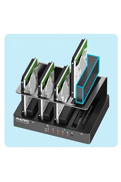 Choice Us Plug 4 Bay Hard Drive Enclosure Sata To Usb 3.0 External Multi-bay 2.5& 3.5 Inch Hdd Sdd Docking