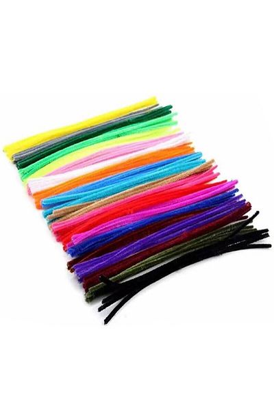 Choice 20 Colors 100pcs 100pcs Colorful Chenille Stem Twisted Rod Wool Root Fluffy Bar Iron Wire Diy Handcr