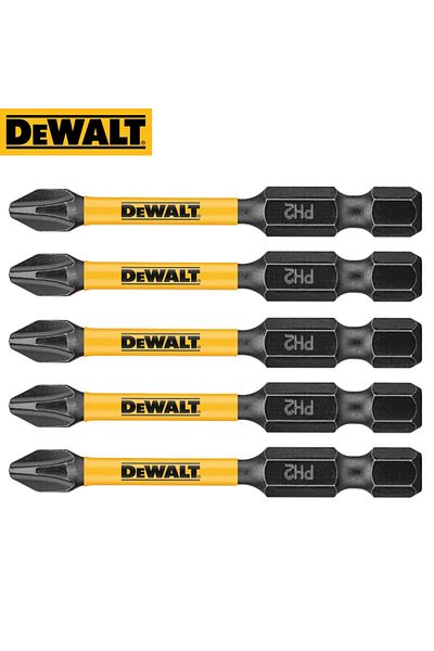 Choice Ph2 57mm 5pc Dewalt Tool Accessories Combination Series Cross Slotted Ph2 89mm 57mm 50mm Silver/yell