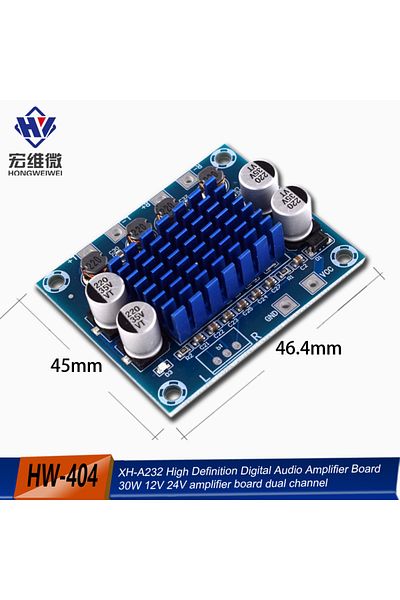 Choice XH-A232 30W+30W 2.0 Channel Digital Stereo Audio Power Amplifier Board DC 8-26V 3A TPA3110 for Ar...