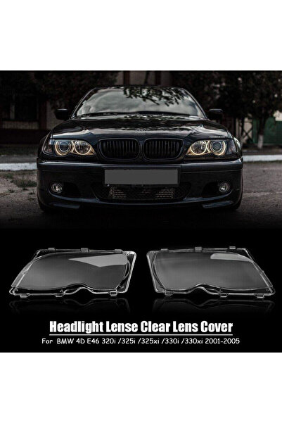 Choice 1 زوج 1 زوج غطاء المصباح الأمامي لسيارات BMW الفئة الثالثة E46 318i 32...