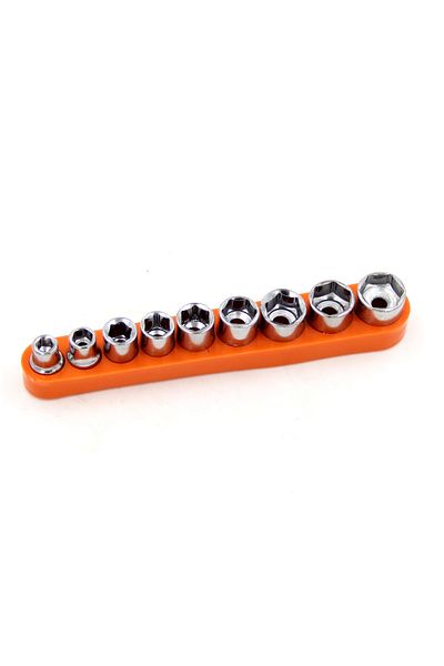 Choice 5-13mm Set Orange 9pc Hexagonal Socket Head 5-13mm Xiaofei 6.35mm Square Head Conversion Head Tool S