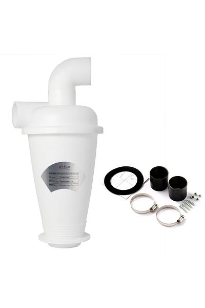 Choice White With Elbow Cyclone For Vacuum Cleaner Cyclone Dust Collector Diy Turbocharged Woodworking Filt