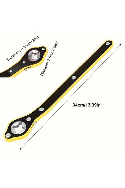 Choice Universal Car Wheel Hand Crank Ratchet Wrenches Garage Tire Wheel Handle Phillips Wrench Car Labo...