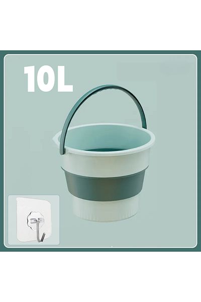 Choice Green 10l 5/10/17l Portable Folding Bucket Multifunctional Thickened Silicone Bucket For Car Washin