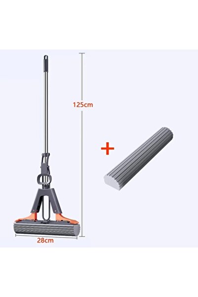 Choice 28cm 2 heads set Half-fold Collodion Mop, Water-absorbent, Hand-wash-free Household Mopping Househo