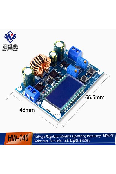 Choice 35W DC 5.5-30V to 0.5-30V Digital LCD Display Automatic Step up down Buck Boost Converter Power S...