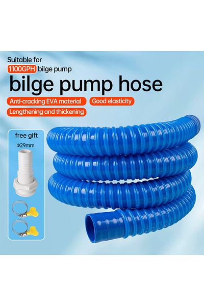 Choice Water Pipe Set Bilge Pump Hose, 1-1/8 Inch Dia Bilge Pump Installation Kit, 6.5 Ft Premium Quality K