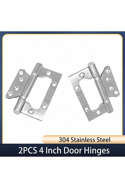Choice 4 Inch 2 Pcs 2pcs Stainless Steel Door Hinges 4 Inch Invisible Mute Thickened Bearings Hardware Hing