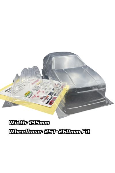 Choice 1/10 Ae86 Levin 2dr Drift Rc Pc Body Shell 195mm Width 260mm Wheelbase Transparent No Painted For...
