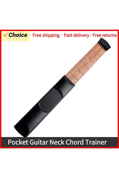 Choice 6 String 6 Fret Model Portable Pocket Guitar Neck Chord Trainer Sapele Wood Guitar Practice Tool ...