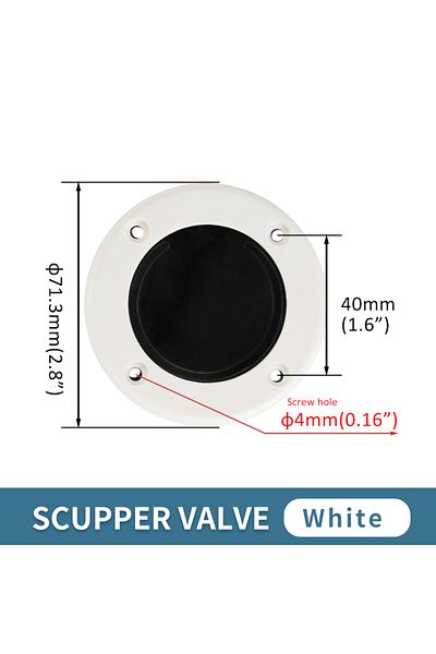 Choice White Marine Check Valve Drain Outlet For Yachts - High-quality, Durable, And Reliable For Efficient