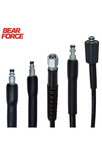 BEAR FORCE 10m High Pressure Washer Hose Car Wash Water Cleaning Hose Extension Hose Cord Pipe for Lavor HAM...