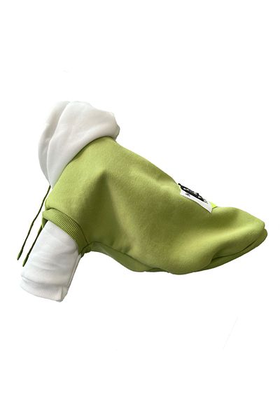 Choice M Green Dog Clothes Winter Dog Hooded Sweatshirt Warm French Bulldog Puppy Coat For Small Medium Dog