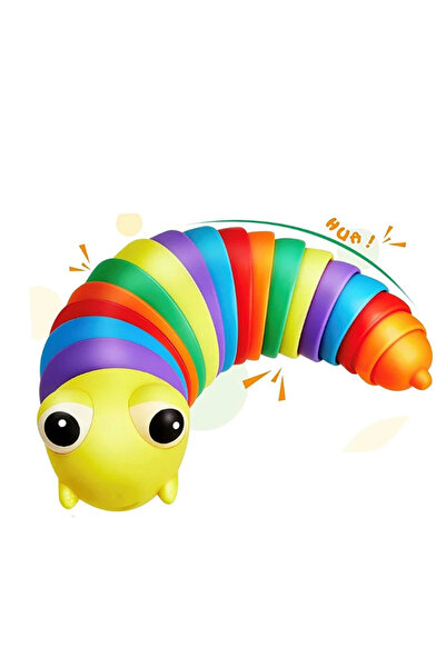 Genel Markalar Sök Tak Esnek Tırtıl 20 cm - Eğitici Tırtıl Şekilli Renkli Duy...