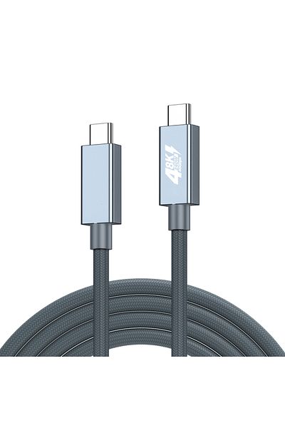 NIERBO 1.5m Grey NIERBO USB C Cable USB 4.0 Thunderbolt 4 TypeC Male to Male 8K@60hz Video 40Gbps Data Tran
