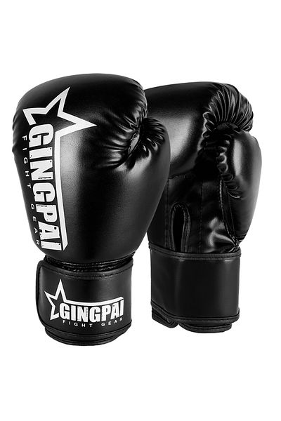Choice 6oz Black Boxing Gloves for Men Women PU Karate Muay Thai Guantes De Boxeo Free Fight MMA Sanda Trai
