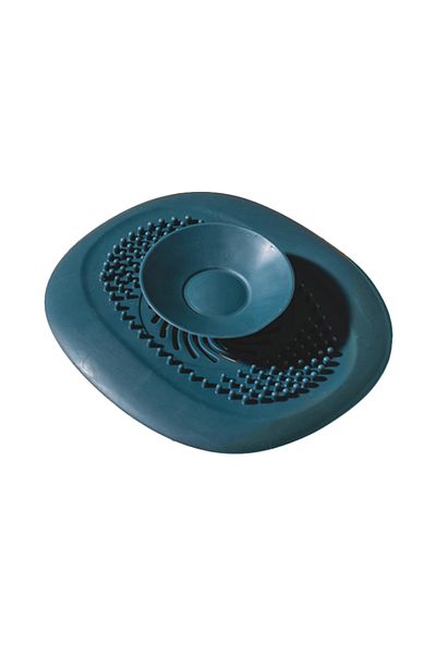 Choice Blue 2pcs Bathroom Hair Catcher Stopper Shower Floor Drain Cover Filter Deodorant Anti-clogging Kitc