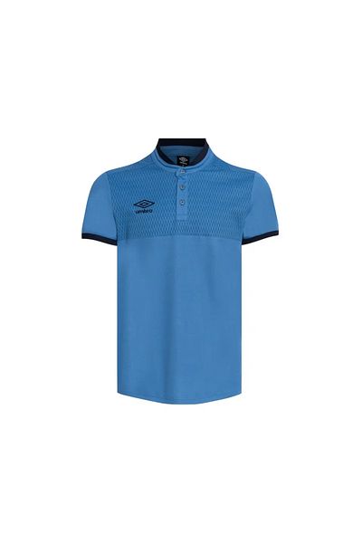 UMBRO Μπλουζάκι Saks Blue Tippet Pique Polo