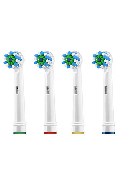 Choice 4 قطعة رؤوس فرشاة بديلة EB50 Cross Action لـ Oral B D12 D16 D100 3757 3709 pro3 pro1max ele...