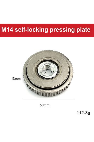 Choice M14 Up Plate M14 Thread Angle Grinder Self-locking Pressing Plate Angle Grinder Quick Release Flange