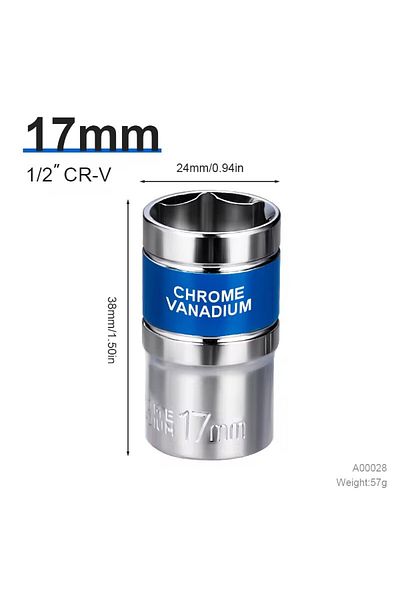 NIUXIANG 17mm 8-32mm 1/2" Drive Deep Impact Socket Set Drive Metric Wrench Socket Deep Impact Socket Pneumati