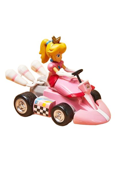 Choice Pea With Box Super Mario Bros Karting Luigi Bowser Princess Peach Yoshi Toad Action Figure Toys Pull