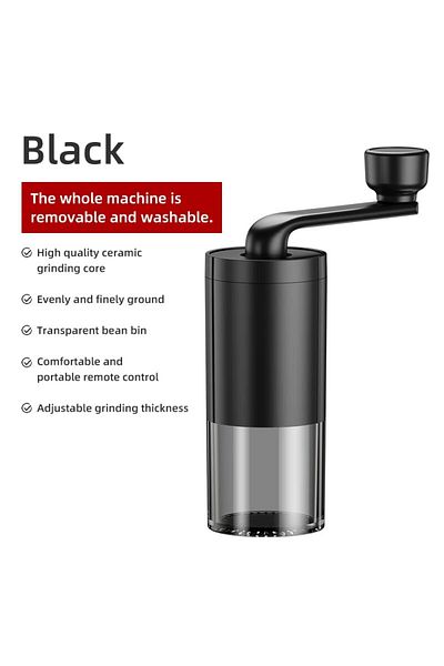 Choice Black 1pc Manual Coffee Grinder Portable Grinder Home Outdoors Travel Hand Crank Coffee Grinder Adju