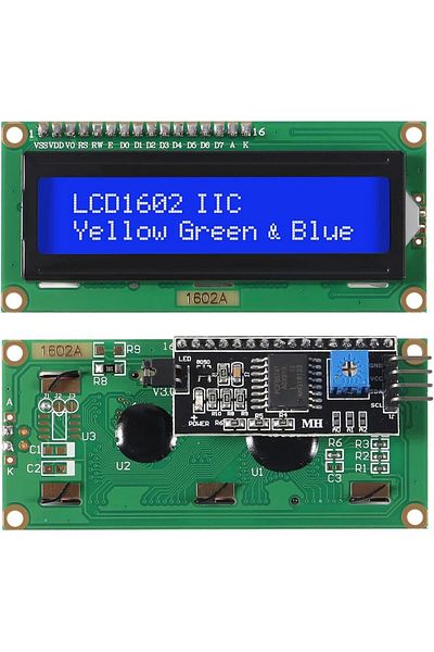 AOKIN Blue Lcd1602 1602 Lcd Module Blue/green Screen 16x2 Character Lcd Display With Iic I2c Serial Interf