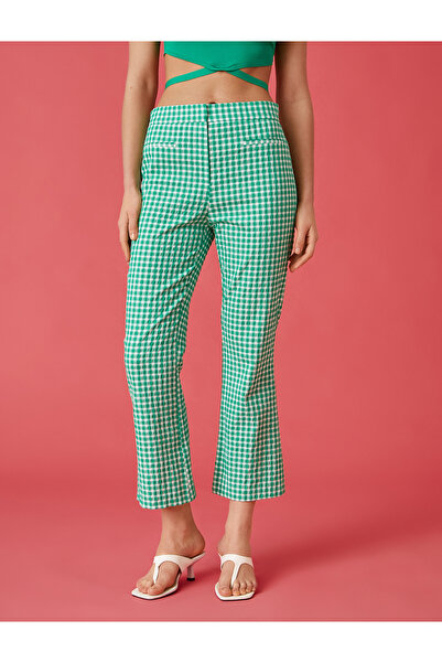 Koton Vzorované kalhoty Slim Fit