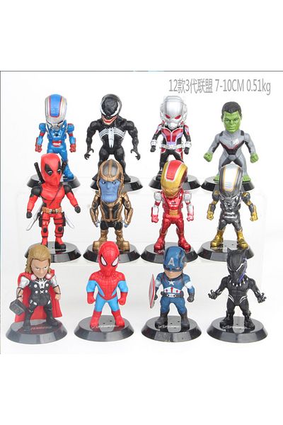 Choice Pack By Bag 01 12pcs/set Marvel Avengers Deadpool Thanos Ironman Spiderman Thor Venom Antman Hulk Bl
