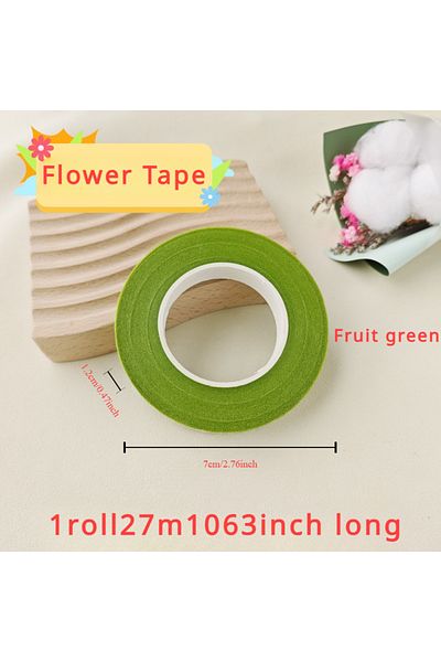 Choice Fruit Green 1roll Floral Tape Crumpled Paper Diy Gardening Flower Pole Winding Handmade Packaging Ma