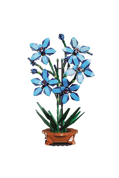 Choice 101-4 City Creativity Bouquet Flower Cymbidium Faberi Bonsai Potted Plant Home Decoration Building B