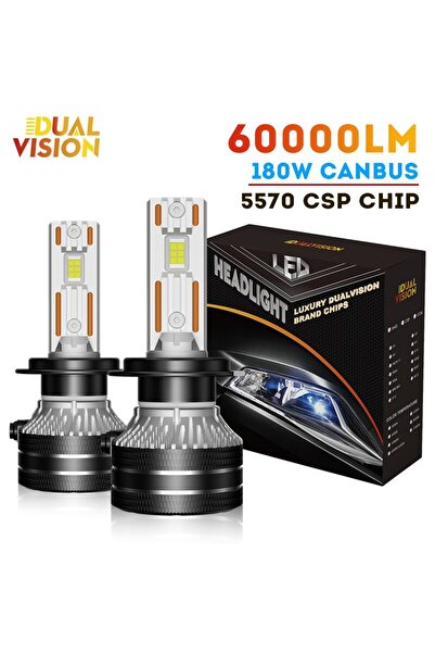 Choice12 H27/880 6000K Cold White K5C H7 LED 60000LM Headlights Canbus H1 H4 ...