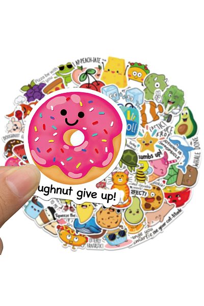 Choice 50pcs-random 50pcs Reward Stickers Fun Incentive Kids Toy Sticker Cute Pattern Animals Cartoon Decal