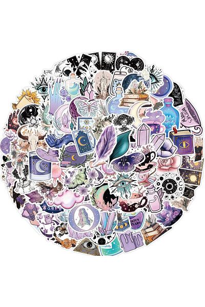 Choice 100pcs 50/100pcs Witchy Magic Girls Stickers For Party Gift Skateboard Motorcycle Scrapbooking Lapto