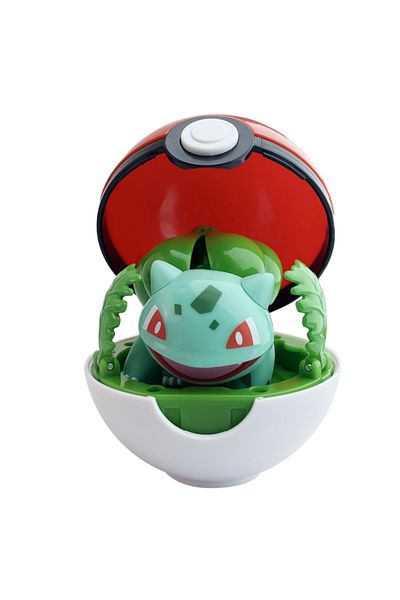 Choice 1 Pokemon Figure Ball Bulbasaur Eevee Charmander Meowth Squirtle Pikachu Poke Pokeball Toy Set Anim.