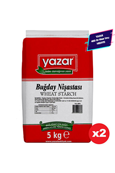 YAZAR 5 Kg x 2 Paket - Buğday Nişastası