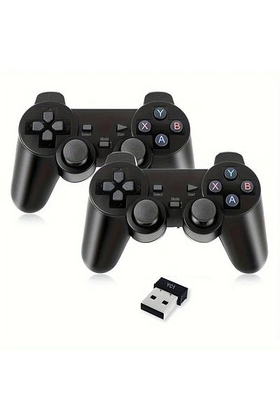 TECTINTER 2 قطعة لوحة ألعاب لاسلكية للتحكم في الألعاب USB عصا التحكم للكمبيوتر الشخصي الذي يعمل بنظام Android TV Controle/box Game